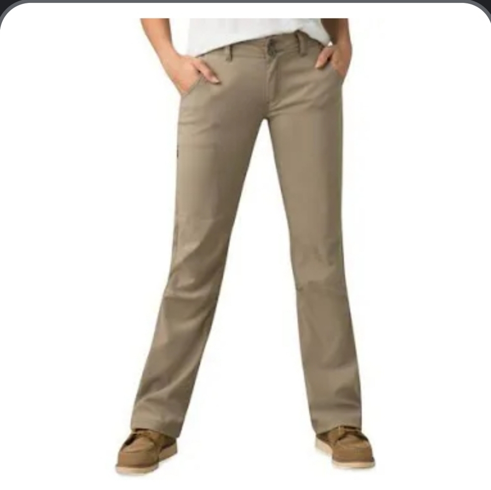 prAna Dark Khaki 36'' Inseam Tall Halle Bootcut Pant - Women size 10 NWT